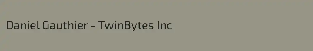 Daniel Gauthier - TwinBytes Inc